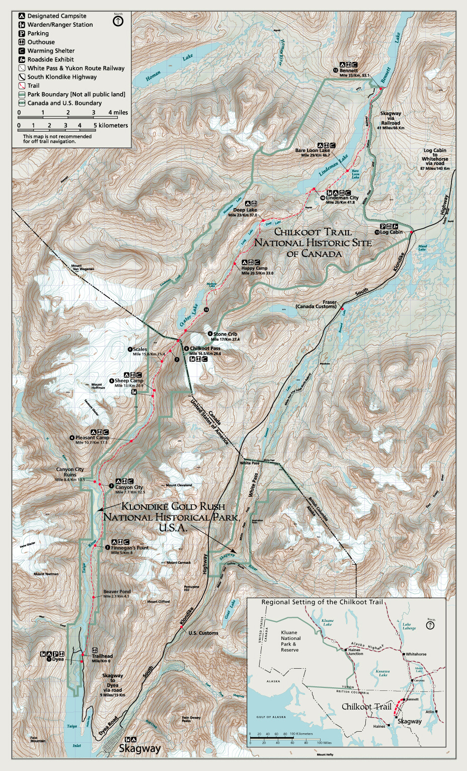 gold rush trail map